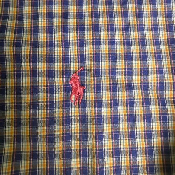 Ralph Lauren purple and orange Plaid Shirt L - Picture 3 of 6